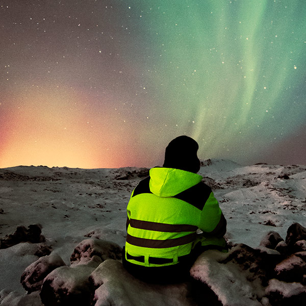 "watching the northern lights in norway"