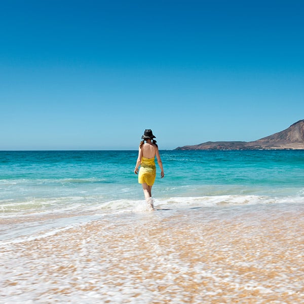 "Rhodos spain girl on the beach"