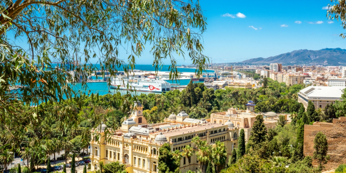 Malaga sett ovenifra