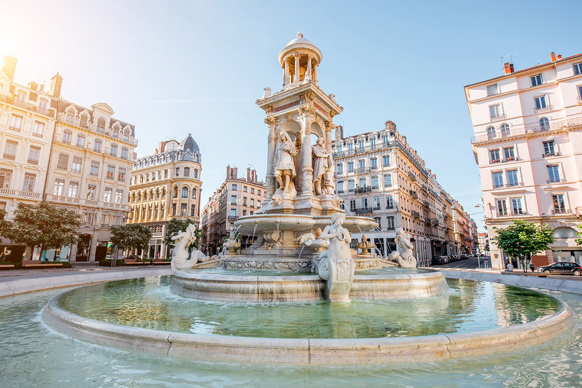 La Place des Jacobins i Lyon, res hit mer Norwegian