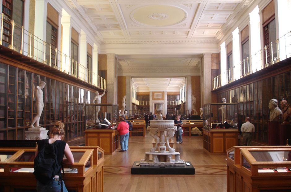 interiörbild av museets samlingar