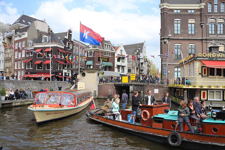 Barcos de canal, Amsterdam