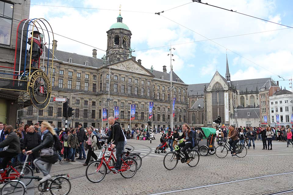 La plaza Dam, Ámsterdam