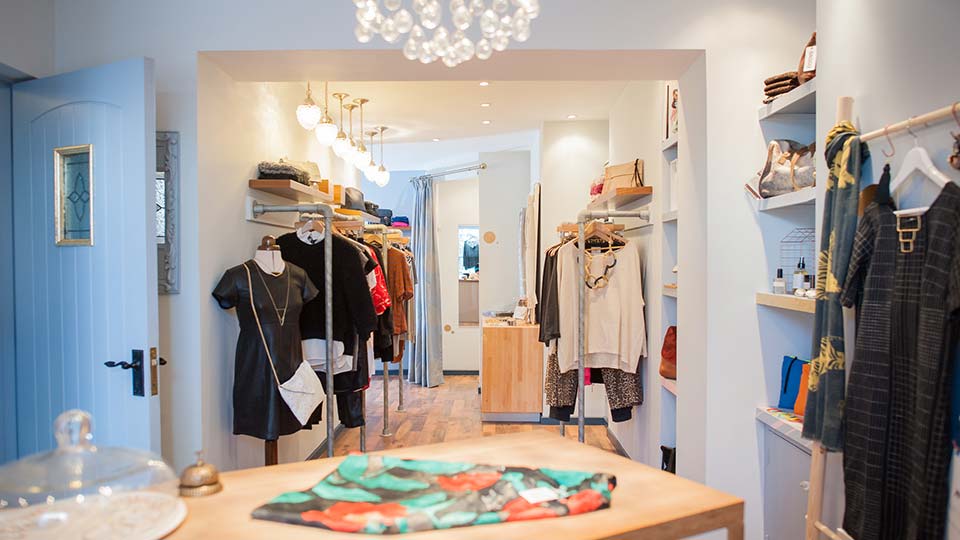 Fly to Belfast, shop women's fashion at Red Ruby Rouge.