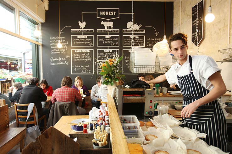 Fly to London, visit Honest Burger.
