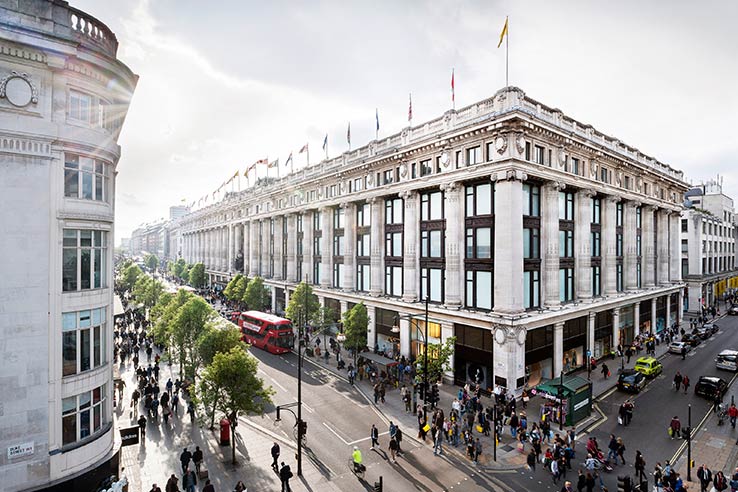 Fly to London, shop at Selfridges.