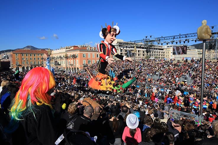 Fly to Nice in February, see the carnival.
