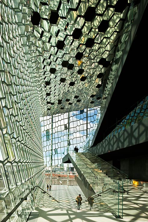 Fly to Reykjavik, visit Harpa Concert Hall.