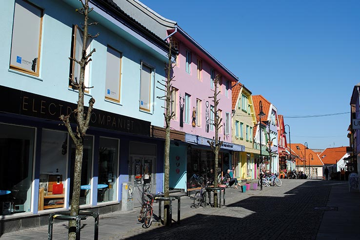 Ulica handlowa w Stavanger.