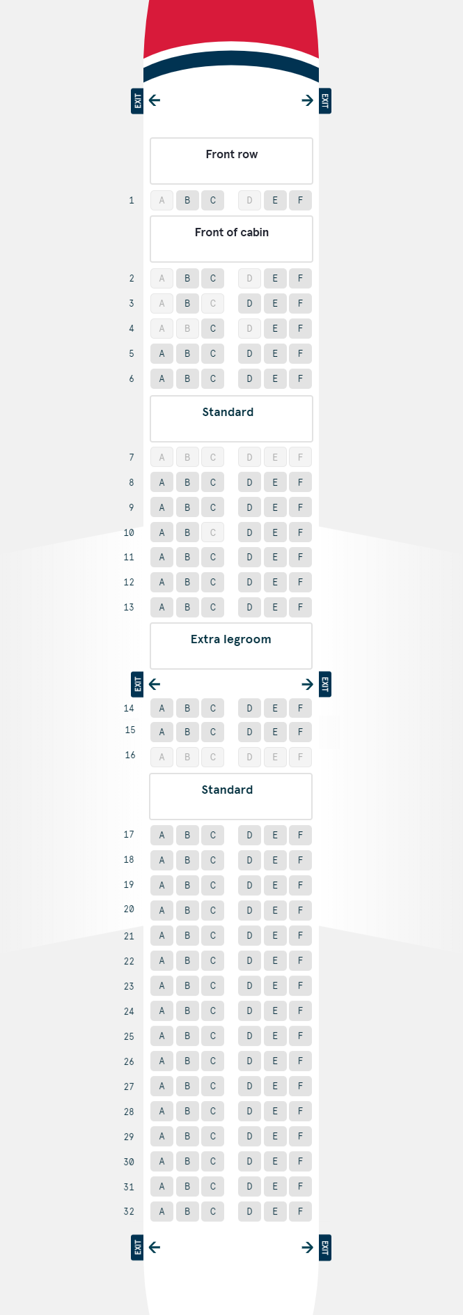 Dreamliner Norwegian Seat Map